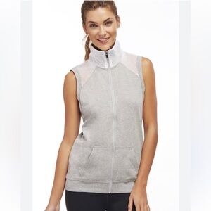 Fabletics - Cotton Temecula Vest w/ Front Pocket & Mesh Inserts - size Medium